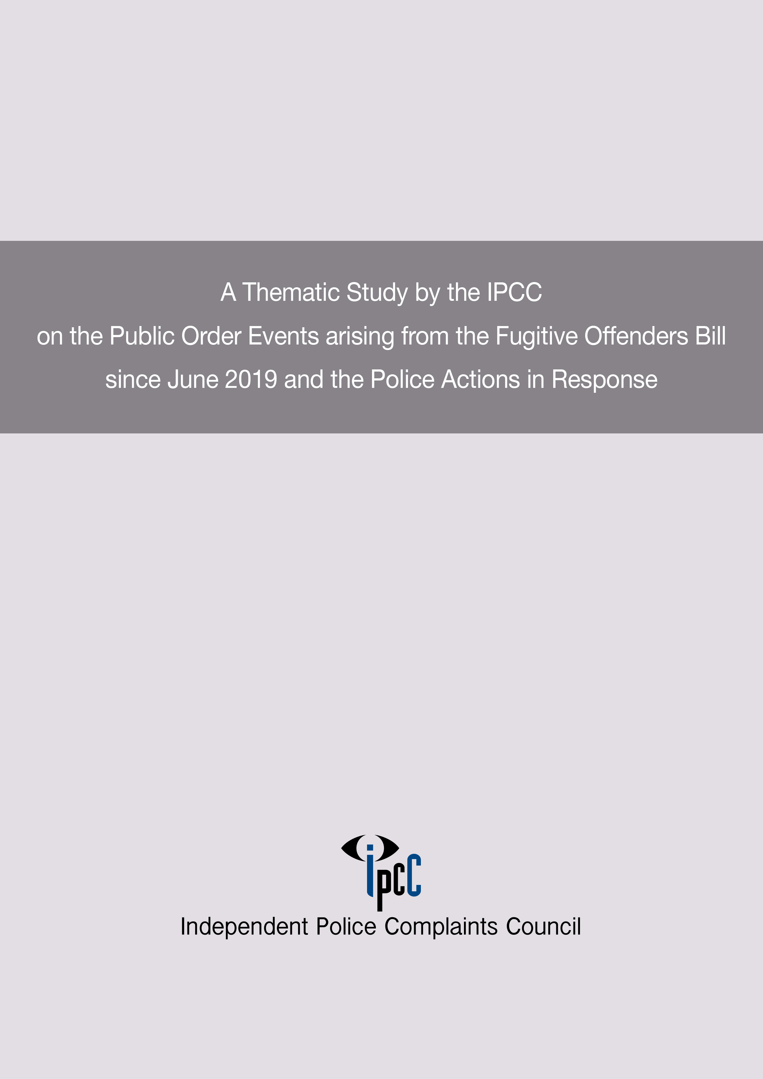 Report of IPCC thematic report study cover